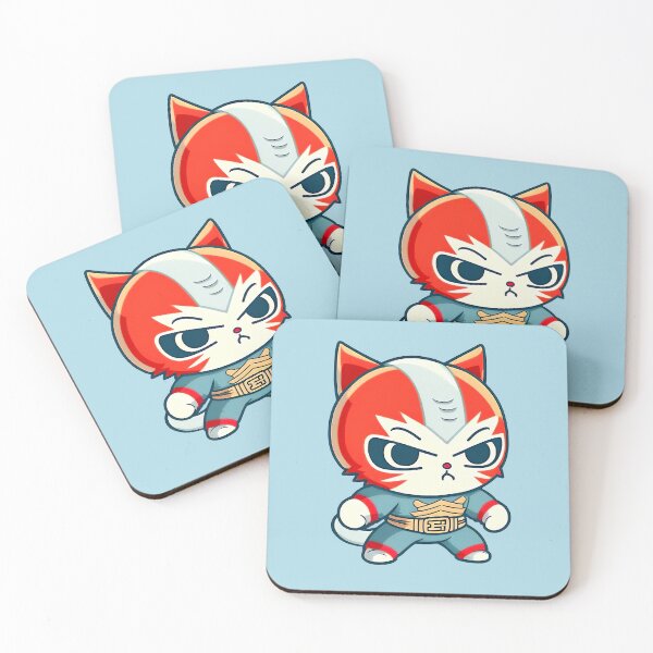 Item preview, Lucha Libre Cats | Mexican Wrestling | Anime Cats | Kawaii Cats | Chibi Cats | Lucha Libre Cats 68 | El Corredor designed and sold by Catcosm.