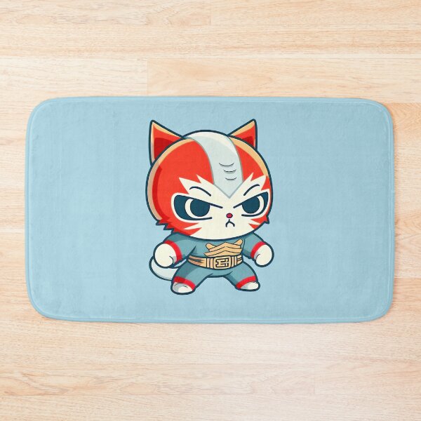 Artikelvorschau, Lucha Libre Katzen | Mexikanische Wrestling | Anime-Katzen | Kawaii-Katzen | Chibi-Katzen | Lucha Libre Katzen 68 | El Corredor entworfen und verkauft von Catcosm.