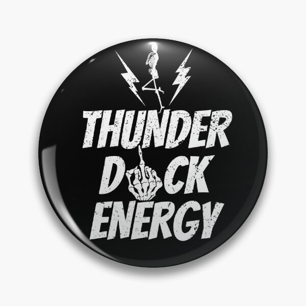 Item preview, THUNDER DCK ENERGY Funny Skeleton With Lightning Bolts designed and sold by nagasaki-fats.
