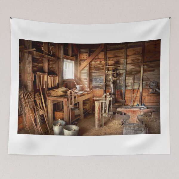 Item preview, Blacksmith - Shapes iron with an anvil and hammer designed and sold by Mike Savad Photography.