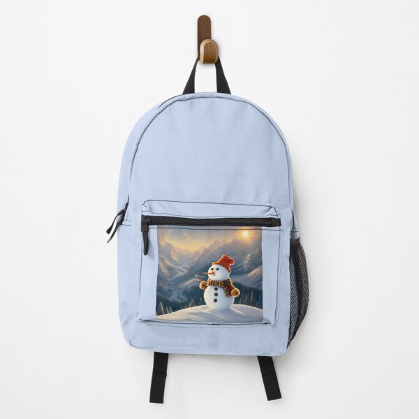 Item preview, Cute Snowman in the Mountains designed and sold by DreamyEscapism.