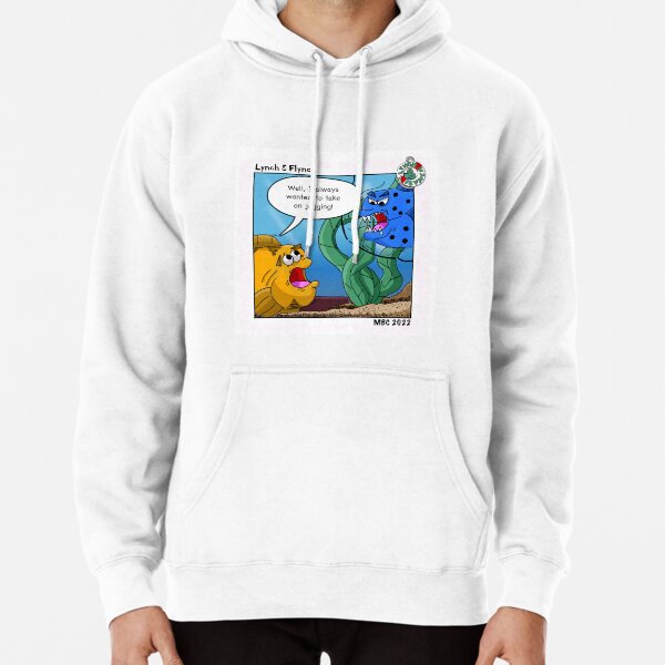 North Shore Fihsing Blue Fish 1 - Redbubble Fish Pullover Hoodie