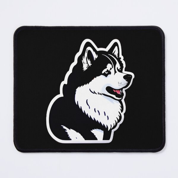 Item preview, Majestic Alaskan Malamute Black Vector Art designed and sold by Ellen Davis.