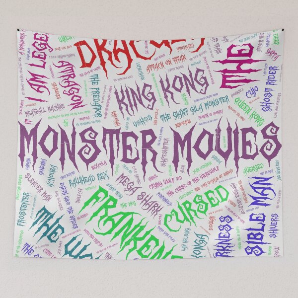 Item preview, Monster Movies designed and sold by Montage-Madness.