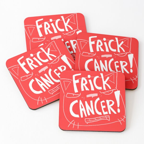 Item preview, Frick Cancer! (With Cat Face) designed and sold by sky665.