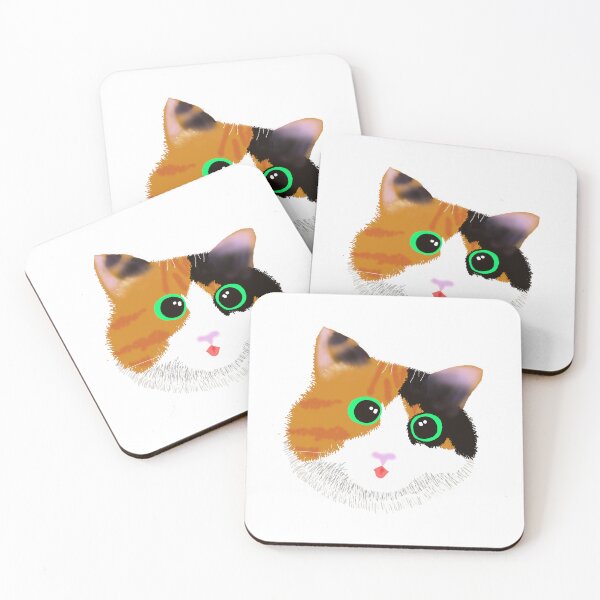 Item preview, Lucky Cat Maneki Neko cute Blep designed and sold by StudioTanoshiiNeko.