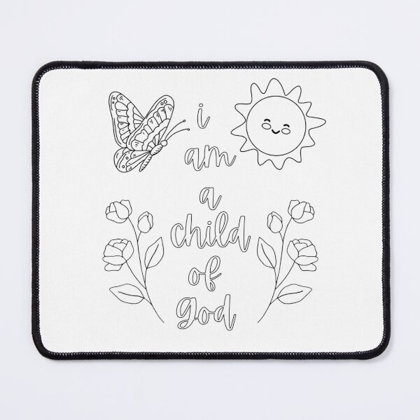 Item preview, Color in - I am a child of god designed and sold by Handdrawnbyzoe.