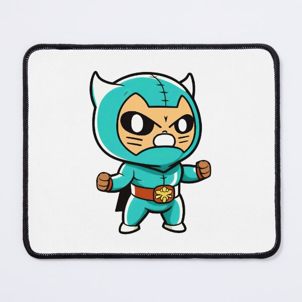 Item preview, Lucha Libre Cats | Mexican Wrestling | Anime Cats | Kawaii Cats | Chibi Cats | Lucha Libre Cats 75 | El Grito designed and sold by Catcosm.