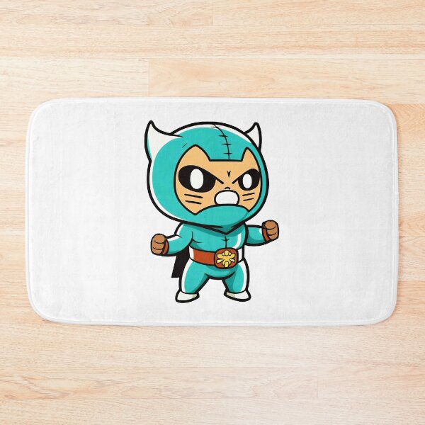 Item preview, Lucha Libre Cats | Mexican Wrestling | Anime Cats | Kawaii Cats | Chibi Cats | Lucha Libre Cats 75 | El Grito designed and sold by Catcosm.