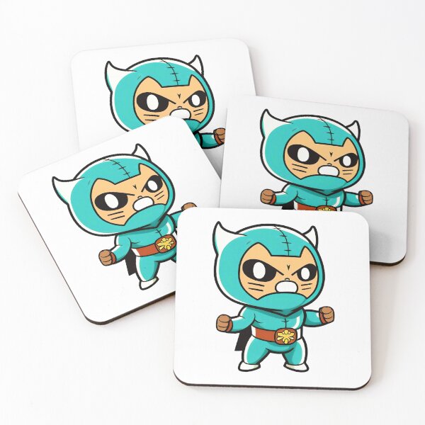 Item preview, Lucha Libre Cats | Mexican Wrestling | Anime Cats | Kawaii Cats | Chibi Cats | Lucha Libre Cats 75 | El Grito designed and sold by Catcosm.