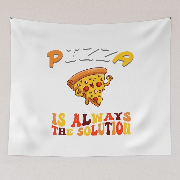 Item preview,  PIZZA IS ALWAYS THE SOLUTION STICKERS,PIZZA LOVERS STICKERS, FUNNY PIZZA DAY STICKERS designed and sold by OthStore.