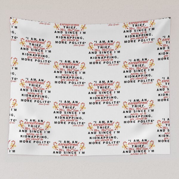 Item preview, I am an exceptional thief, Mrs. McClane. And since I'm moving up to kidnapping, you should be more polite. -Hans Gruber, Die Hard  designed and sold by Sticker Up.
