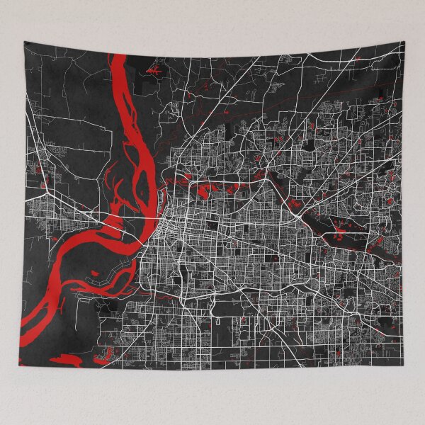 Item preview, Memphis City Map of Tennessee, USA - Oriental designed and sold by deMAP.