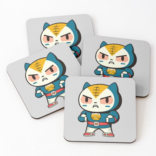 Item preview, Lucha Libre Cats | Mexican Wrestling | Anime Cats | Kawaii Cats | Chibi Cats | Lucha Libre Cats 79 | El Ganador designed and sold by Catcosm.