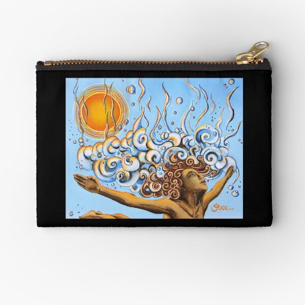 Balance of Life (cut) - Yoga Art from Shee - Surreal Worlds Zipper Pouch