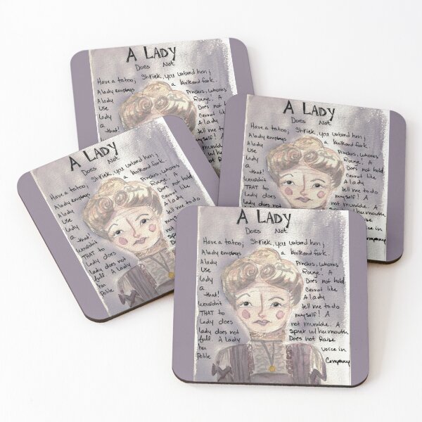 Item preview, Lady Button Lady Rules designed and sold by The kitschy Citrus.