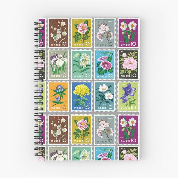 Item preview, Flower Series Japan Postage Stamps 10 designed and sold by MEG-mon.