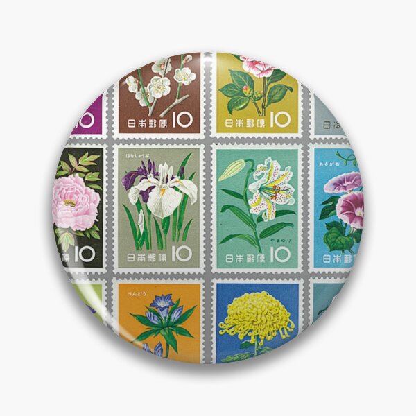 Item preview, Flower Series Japan Postage Stamps 10 designed and sold by MEG-mon.