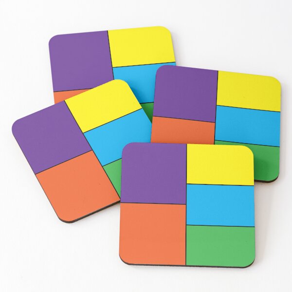 Item preview, Colorful Modern Squares designed and sold by ColorZoo.