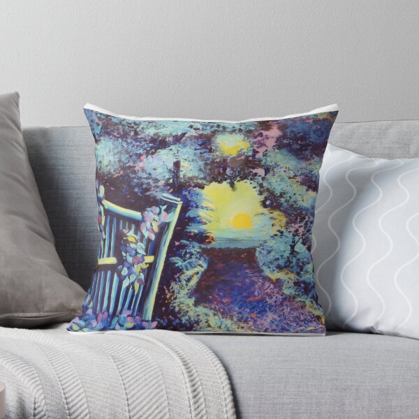 Walk to the Sea Throw Pillow