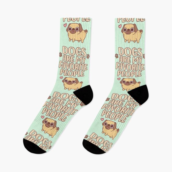 Item preview, Cute Pug Dogs Are My Favorite People designed and sold by rustydoodle.