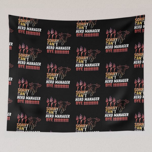 Item preview, Red version of Sorry. Can't. I'm a Herd Manager. Bye! designed and sold by FarmsteadAcers.