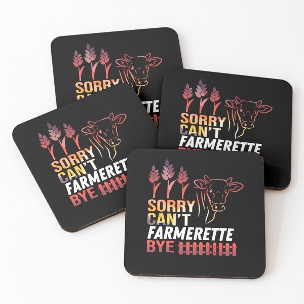 Item preview, Red version of Sorry. Can't. I'm a Farmerette. Bye! designed and sold by FarmsteadAcers.