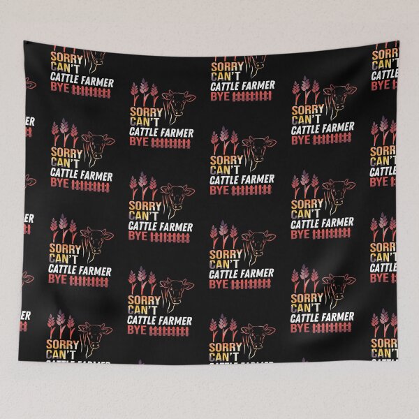 Item preview, Red version of Sorry. Can't. I'm a Cattle Farmer. Bye! designed and sold by FarmsteadAcers.