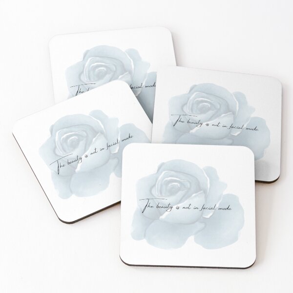 Item preview, The beauty is not in facial mode, beauty quotes with flowers behind designed and sold by diahsariw.