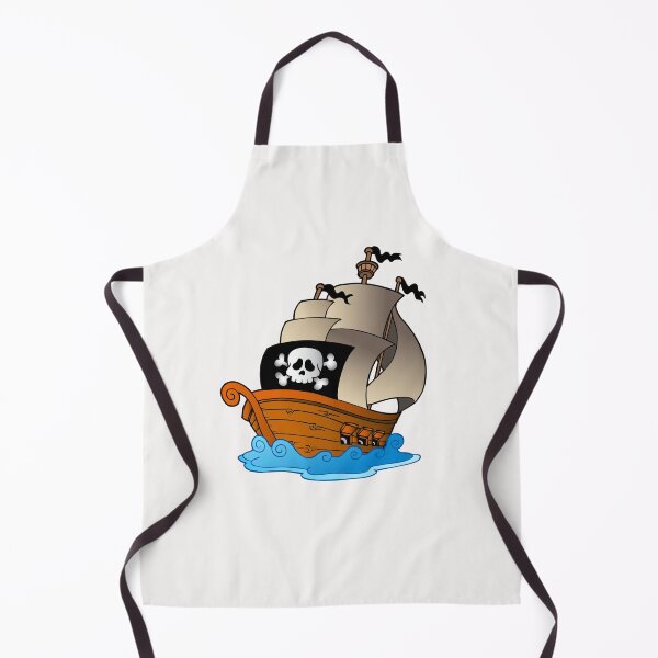 Item preview, Pirate Ship Black And White designed and sold by EROUISE.