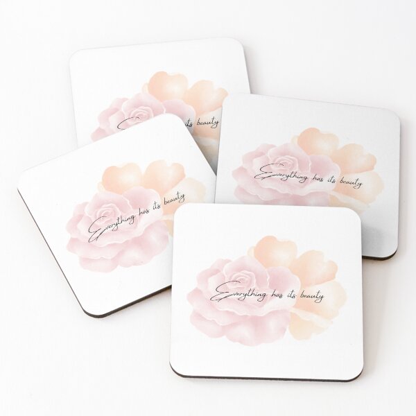 Item preview, Everything has its beauty, beauty quotes with flowers behind designed and sold by diahsariw.