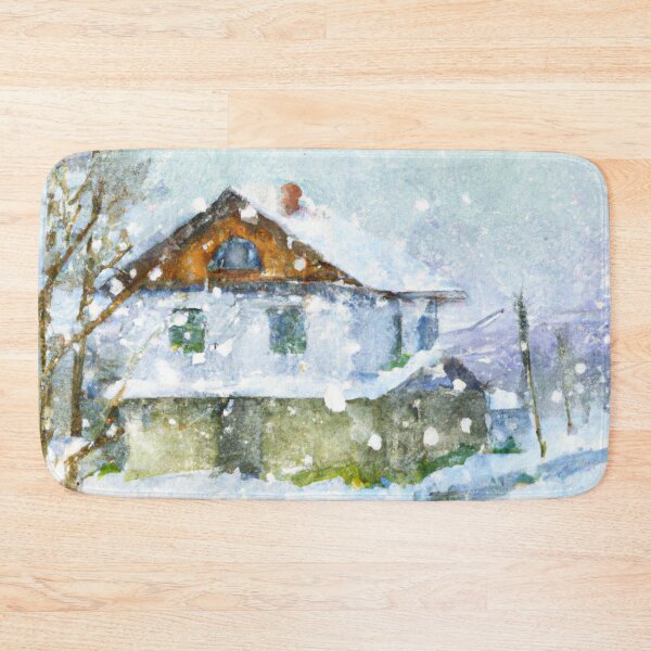 Item preview, Snowy Day Enid | Watercolor Painting designed and sold by Color-Me-Blue.