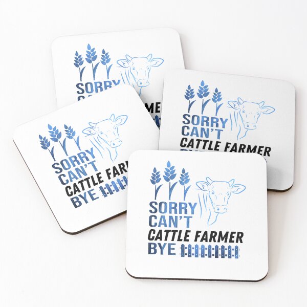 Item preview, White version of Sorry. Can't. I'm a Cattle Farmer. Bye! designed and sold by FarmsteadAcers.
