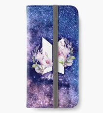 BTS-Galaxie-Blumen iPhone Flip-Case/Hülle/Skin