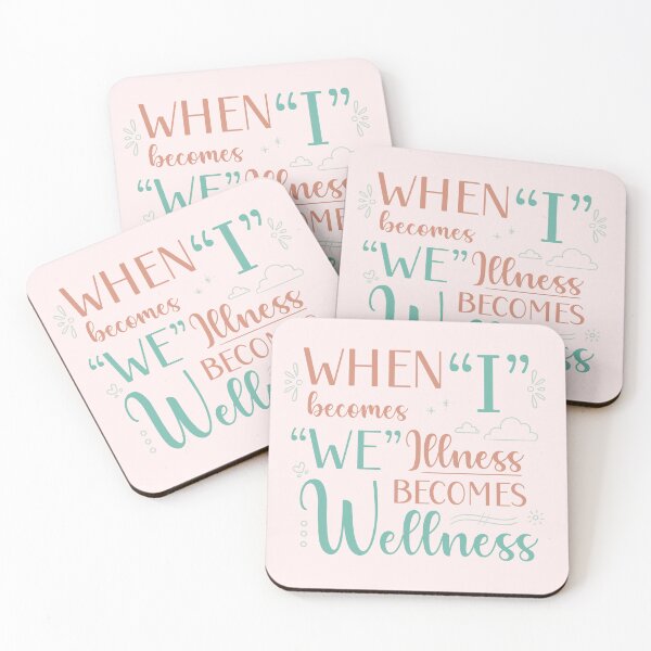 Item preview, When I Becomes We, Illness Becomes Wellness in pink designed and sold by PaperRain.