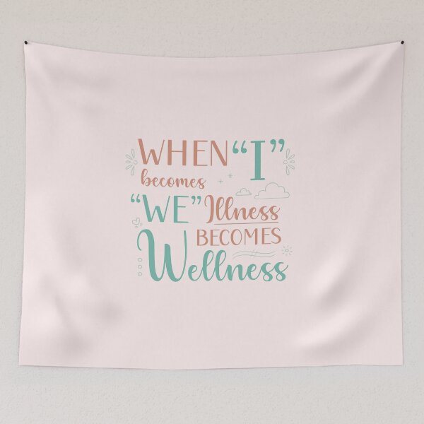 Item preview, When I Becomes We, Illness Becomes Wellness in pink designed and sold by PaperRain.