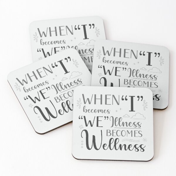 Item preview, When I Becomes We, Illness Becomes Wellness in Black and White designed and sold by PaperRain.