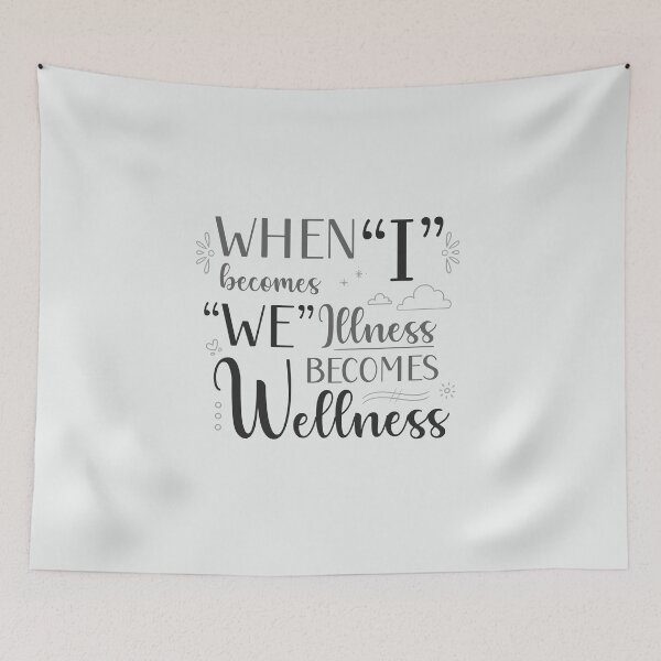 Item preview, When I Becomes We, Illness Becomes Wellness in Black and White designed and sold by PaperRain.