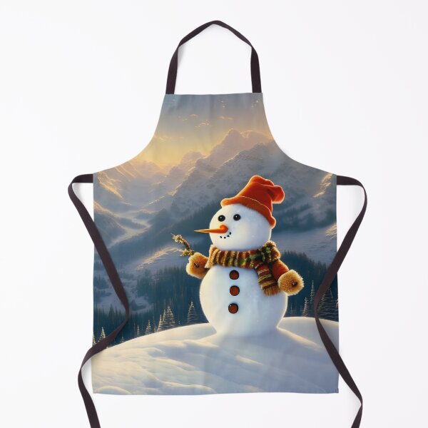 Item preview, Cute Snowman in the Mountains designed and sold by DreamyEscapism.