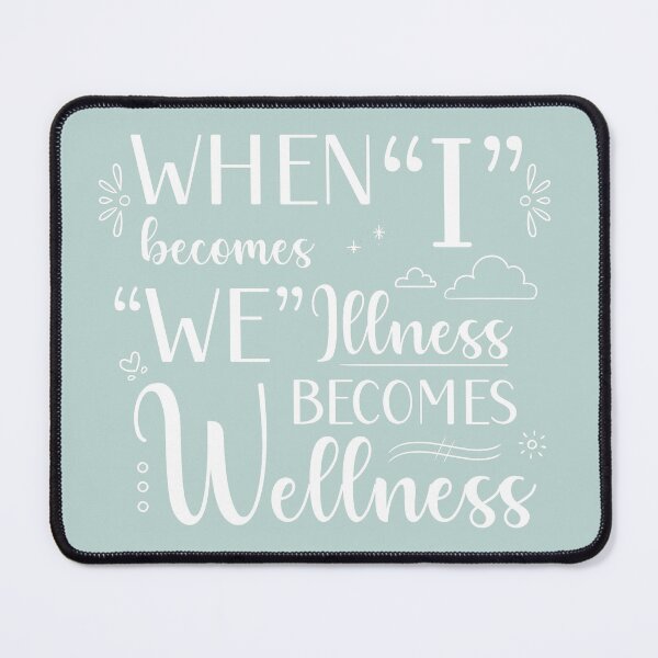 Item preview, I Becomes We, Illness Becomes Wellness in White designed and sold by PaperRain.