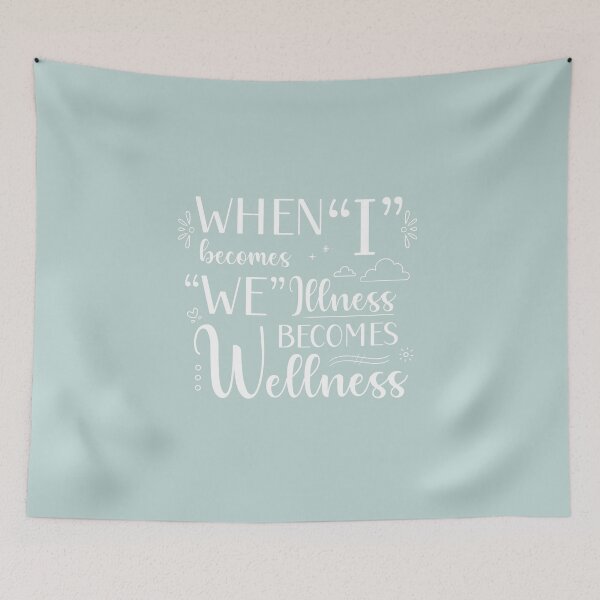 Item preview, I Becomes We, Illness Becomes Wellness in White designed and sold by PaperRain.