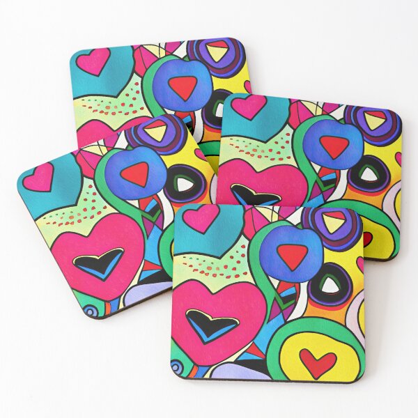Item preview, Happy Colorful Hearts designed and sold by Travelways.