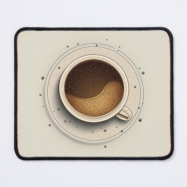 Item preview, Wake Up and Smell the Coffee - Coaster Art Illustration designed and sold by PixelPerfectCo.