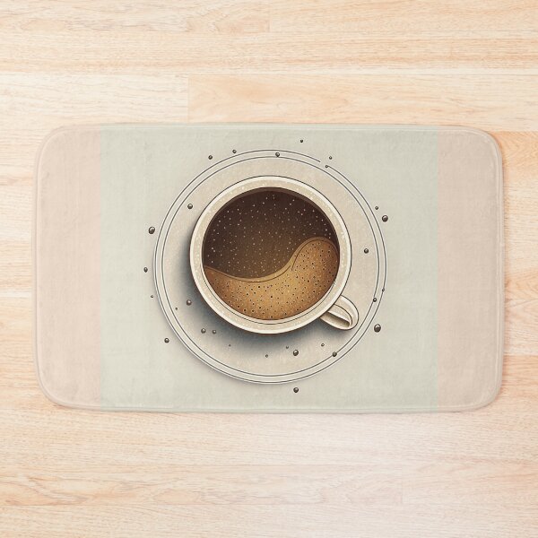 Item preview, Wake Up and Smell the Coffee - Coaster Art Illustration designed and sold by PixelPerfectCo.