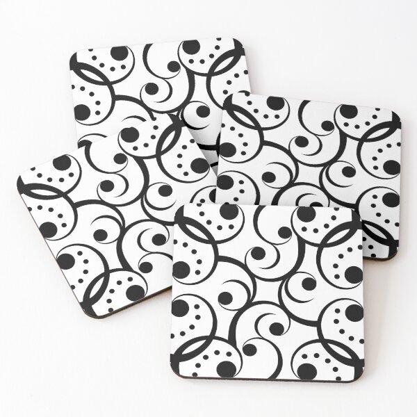 Item preview, Swirls - black on white designed and sold by JRP Design.