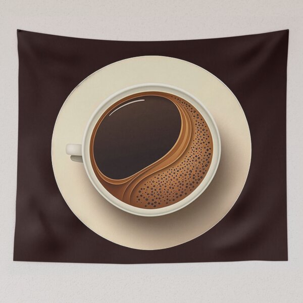 Item preview, Wake Up and Smell the Coffee - Coaster Art Illustration designed and sold by PixelPerfectCo.