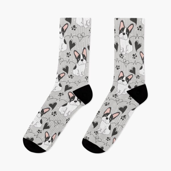 Item preview, LOVE Frenchie French Bulldog - Black Pied  designed and sold by Lulupainting.