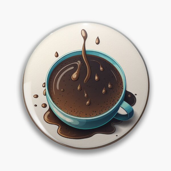 Item preview, Wake Up and Smell the Coffee - Coaster Art Illustration designed and sold by PixelPerfectCo.