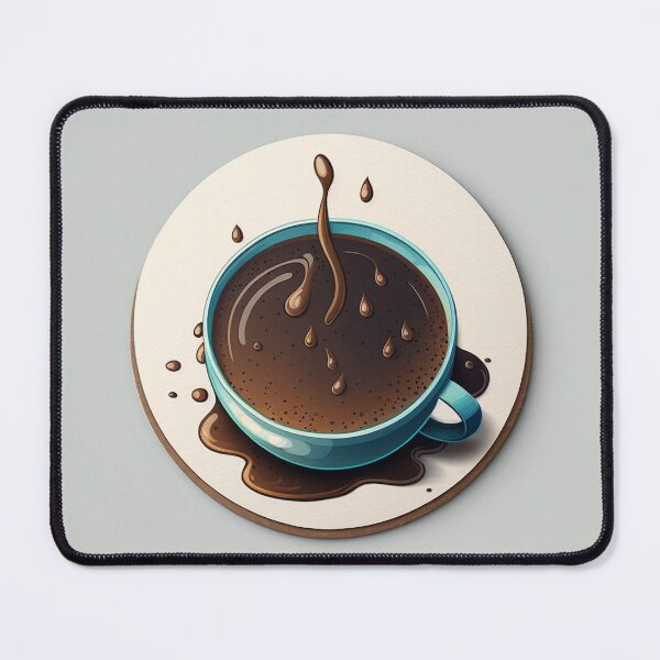 Item preview, Wake Up and Smell the Coffee - Coaster Art Illustration designed and sold by PixelPerfectCo.