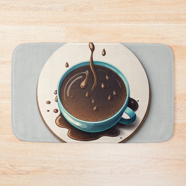 Item preview, Wake Up and Smell the Coffee - Coaster Art Illustration designed and sold by PixelPerfectCo.